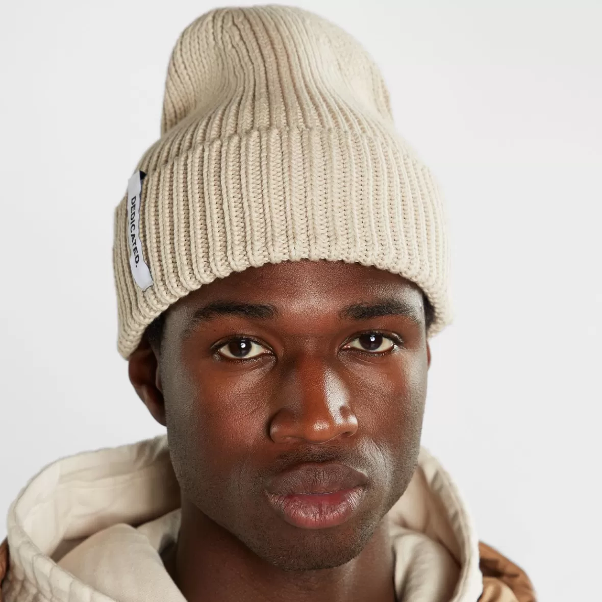 Beanies | DEDICATED Beanie Narvik Oat White