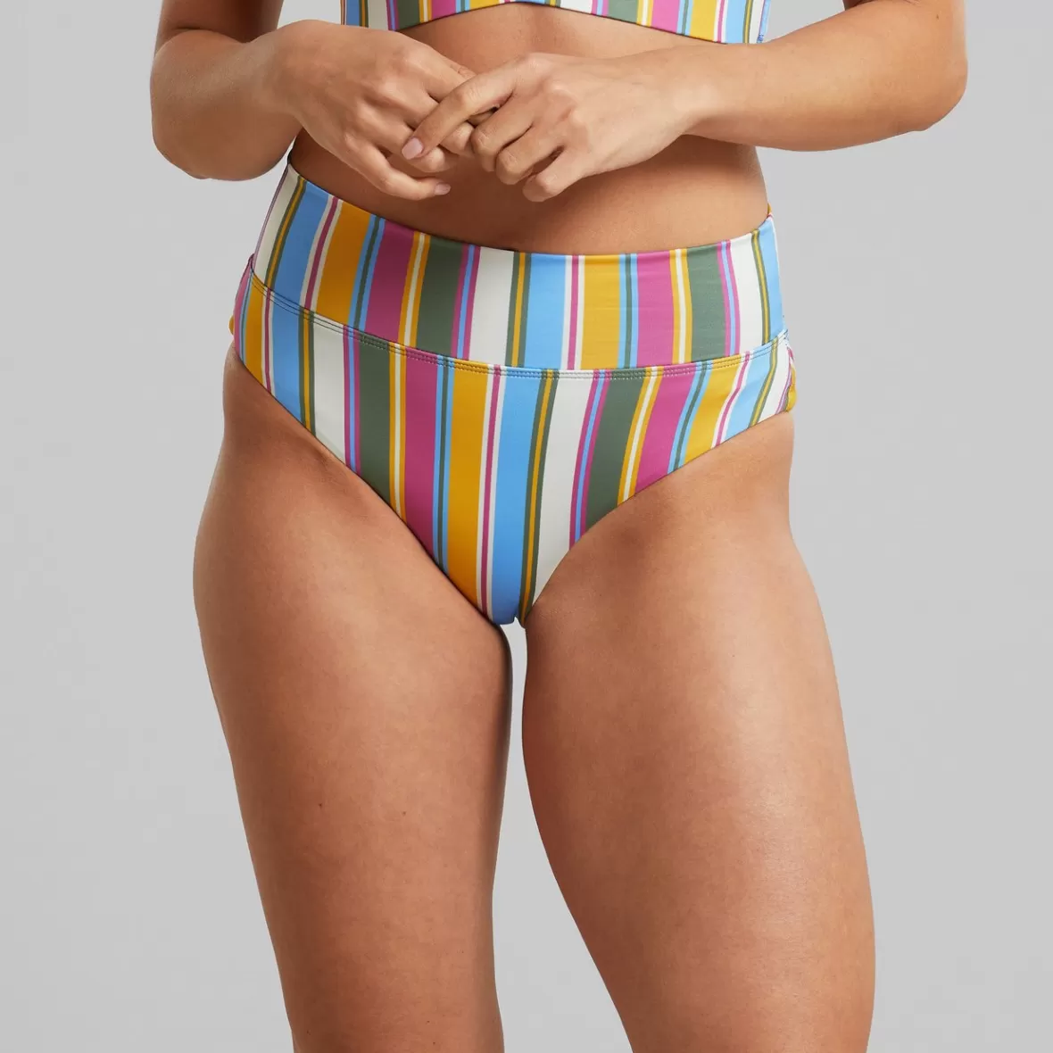 Swimwear | DEDICATED Bikini Pants Slite Club Stripe Multi Color