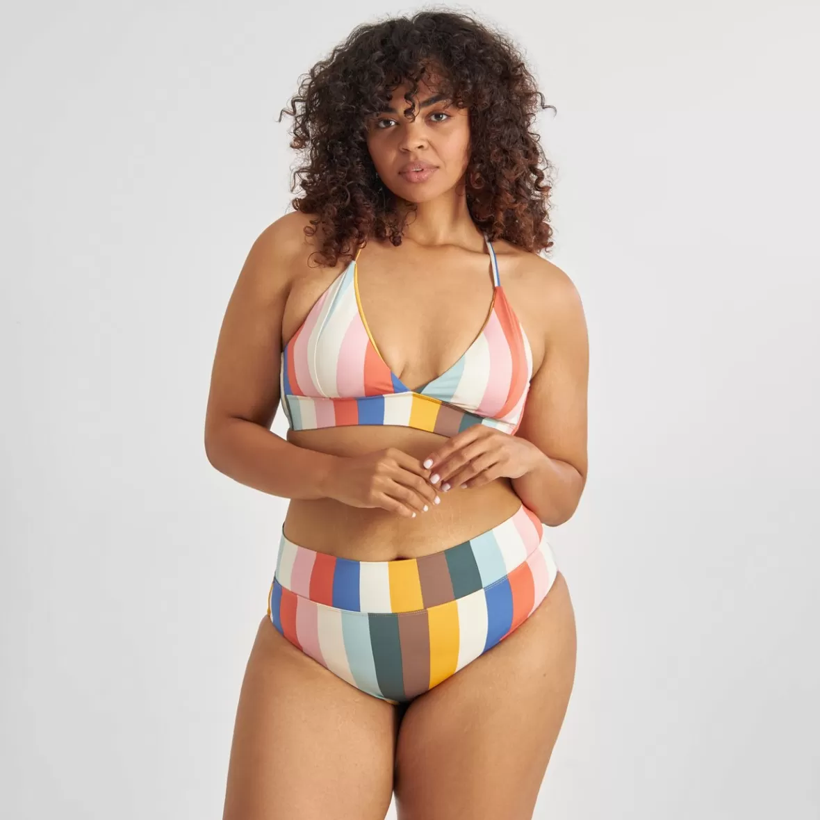 Swimwear | DEDICATED Bikini Pants Slite Stripes Multi Color