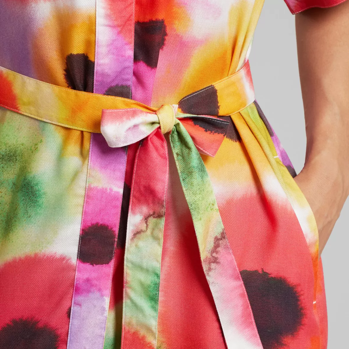 Dresses | DEDICATED Dress Kallvik Abstract Floral Multi Color