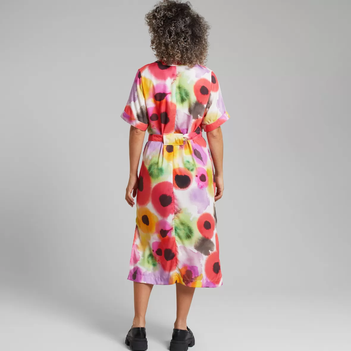 Dresses | DEDICATED Dress Kallvik Abstract Floral Multi Color