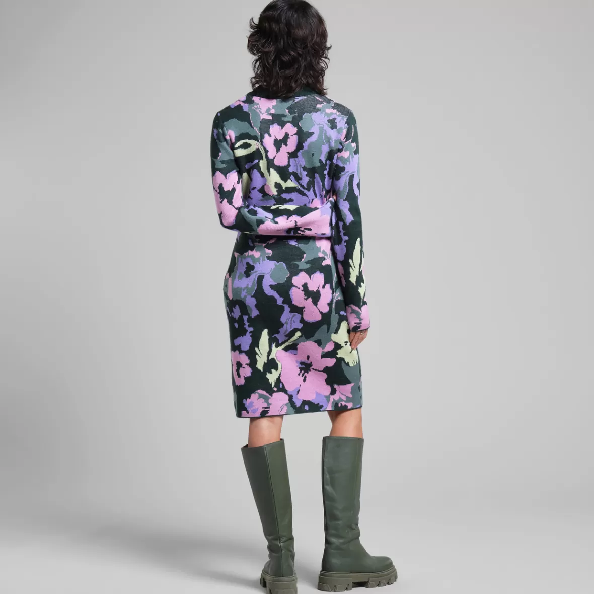Dresses | DEDICATED Dress Lo Warped Flowers Multi Color