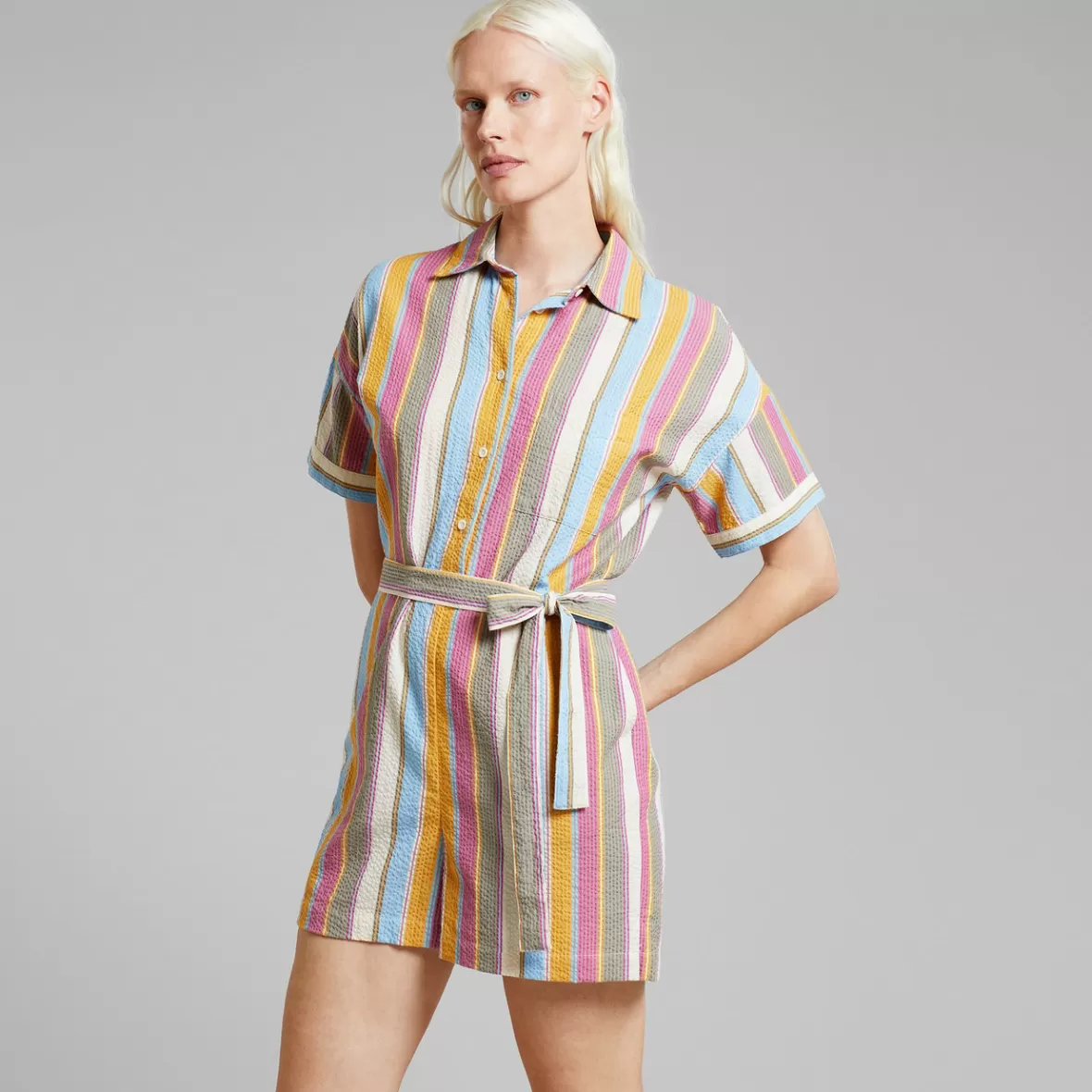 Jumpsuits | DEDICATED Jumpsuit Liljeholmen Club Stripe Multi Color