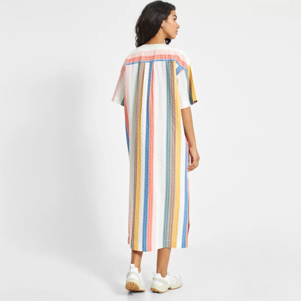Dresses | DEDICATED Kaftan Skillinge Stripes Multi Color