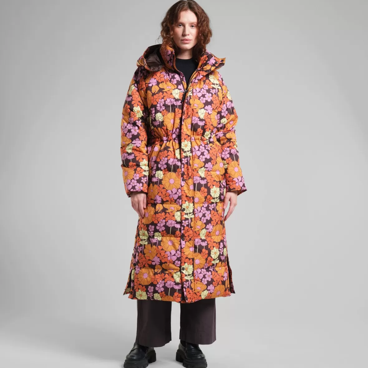 Jackets | DEDICATED Long Puffer Jacket Karmas Flower Power Multi Color