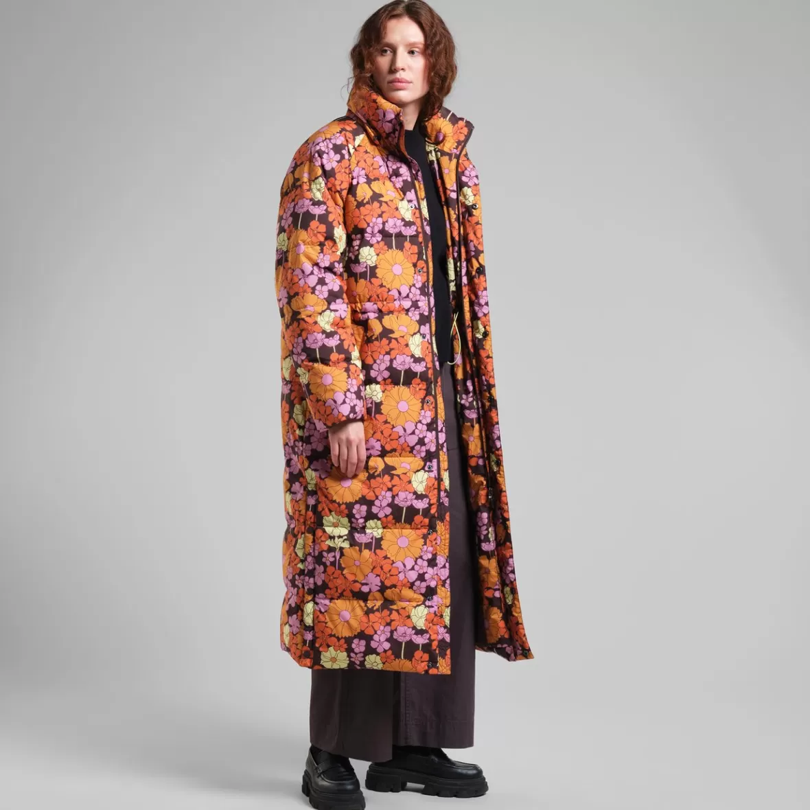 Jackets | DEDICATED Long Puffer Jacket Karmas Flower Power Multi Color