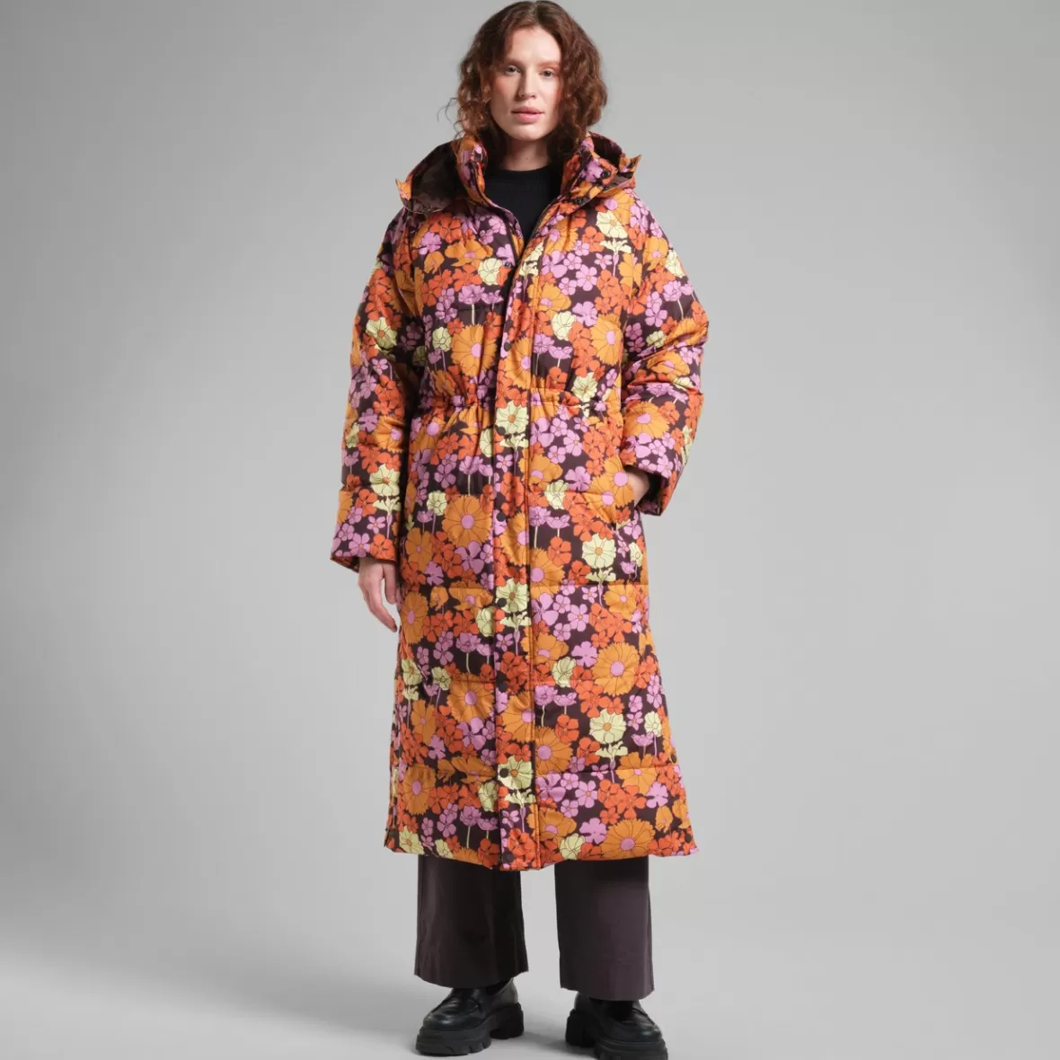 Jackets | DEDICATED Long Puffer Jacket Karmas Flower Power Multi Color