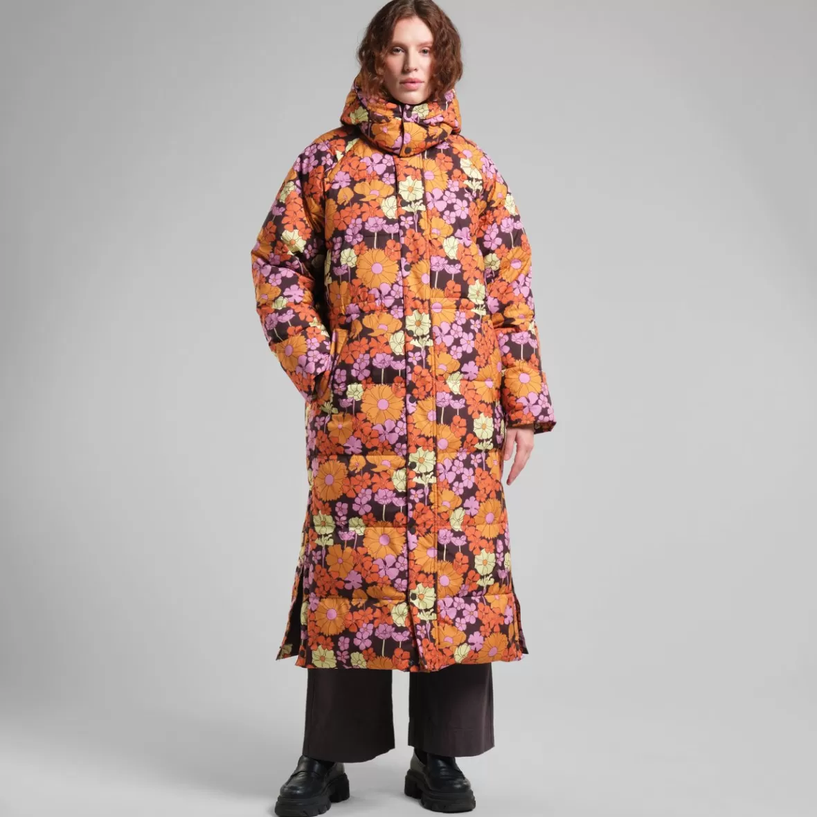 Jackets | DEDICATED Long Puffer Jacket Karmas Flower Power Multi Color