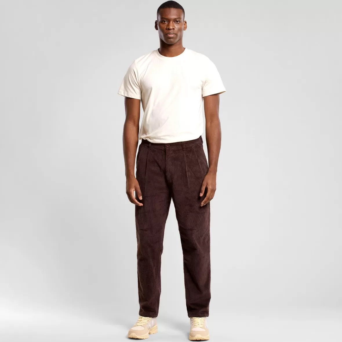 Pants | DEDICATED Pants Sollentuna Corduroy Coffee Brown