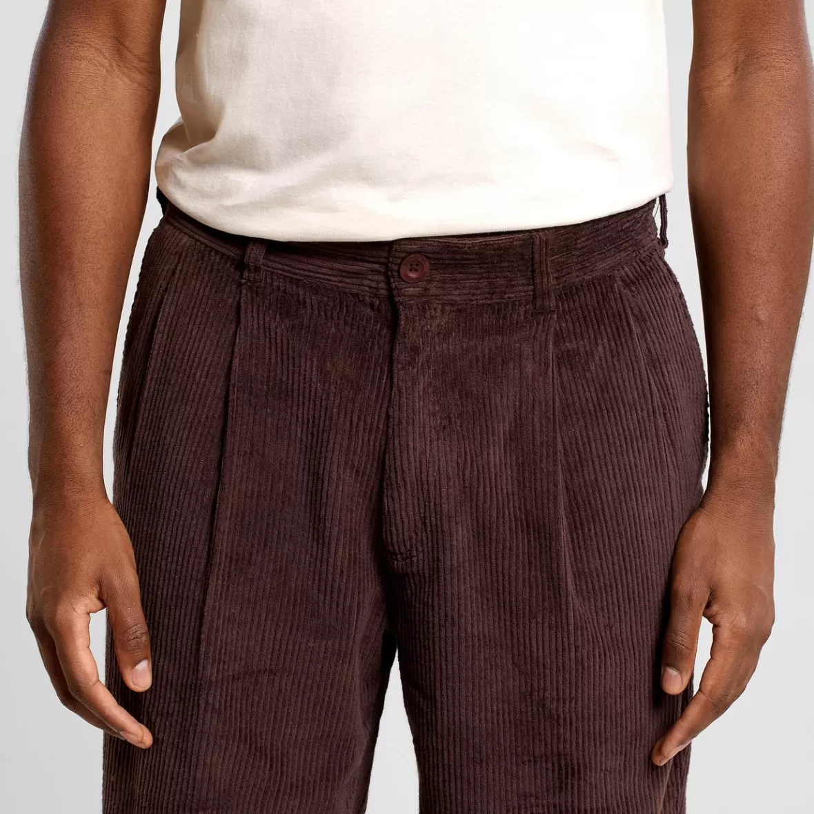 Pants | DEDICATED Pants Sollentuna Corduroy Coffee Brown