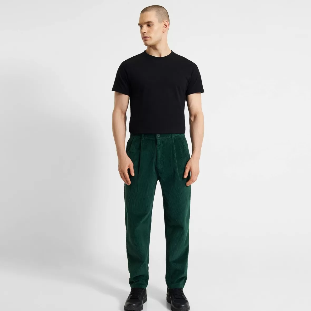 Pants | DEDICATED Pants Sollentuna Corduroy Dark Green