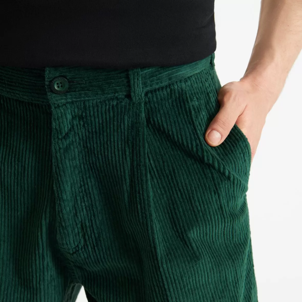 Pants | DEDICATED Pants Sollentuna Corduroy Dark Green