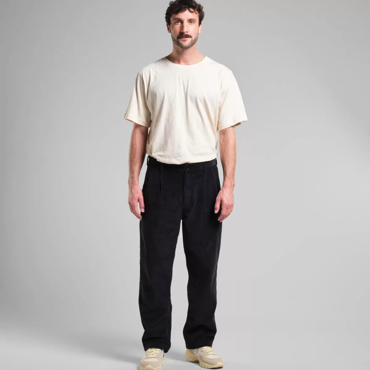 Pants | DEDICATED Pants Vallen Corduroy Black