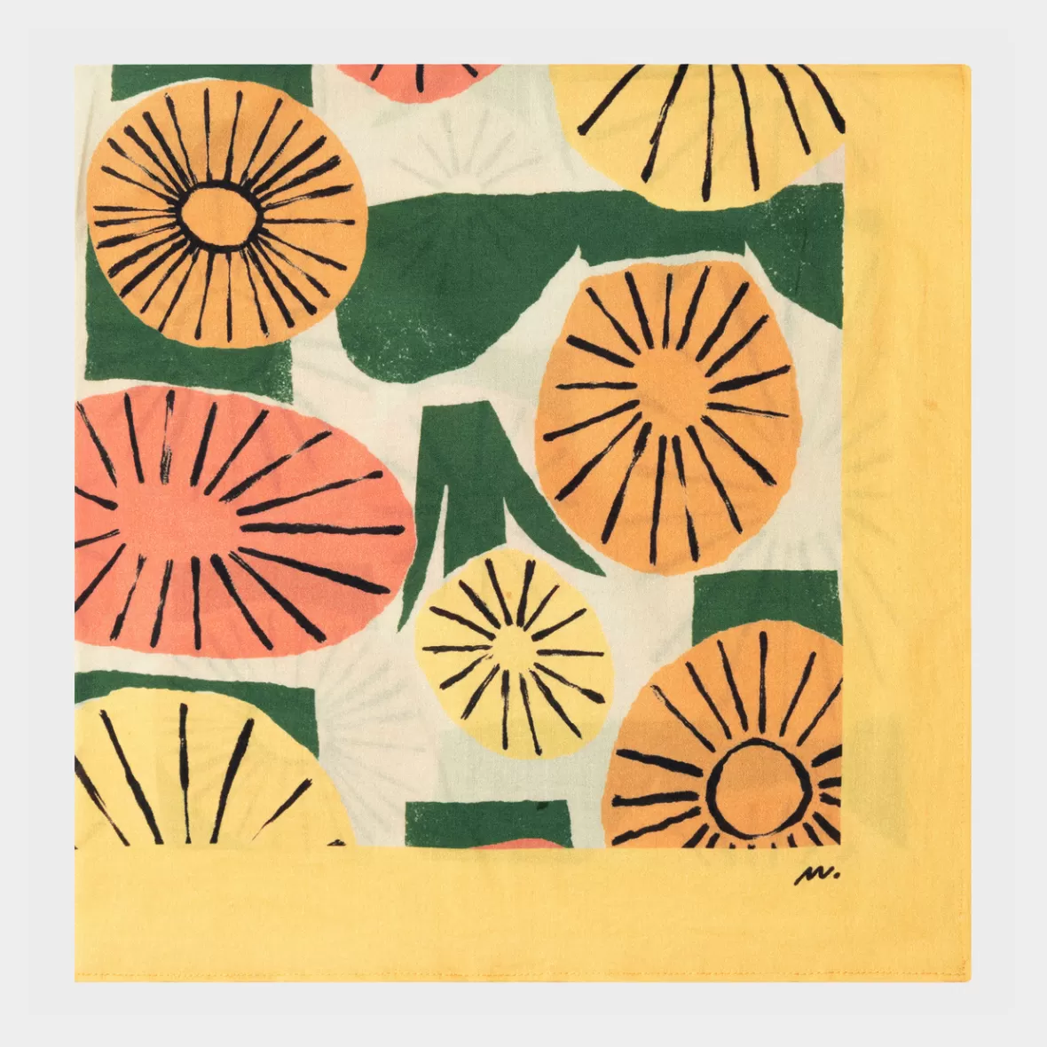 Scarves | DEDICATED Scarf Kullavik Dandelions Multi Color