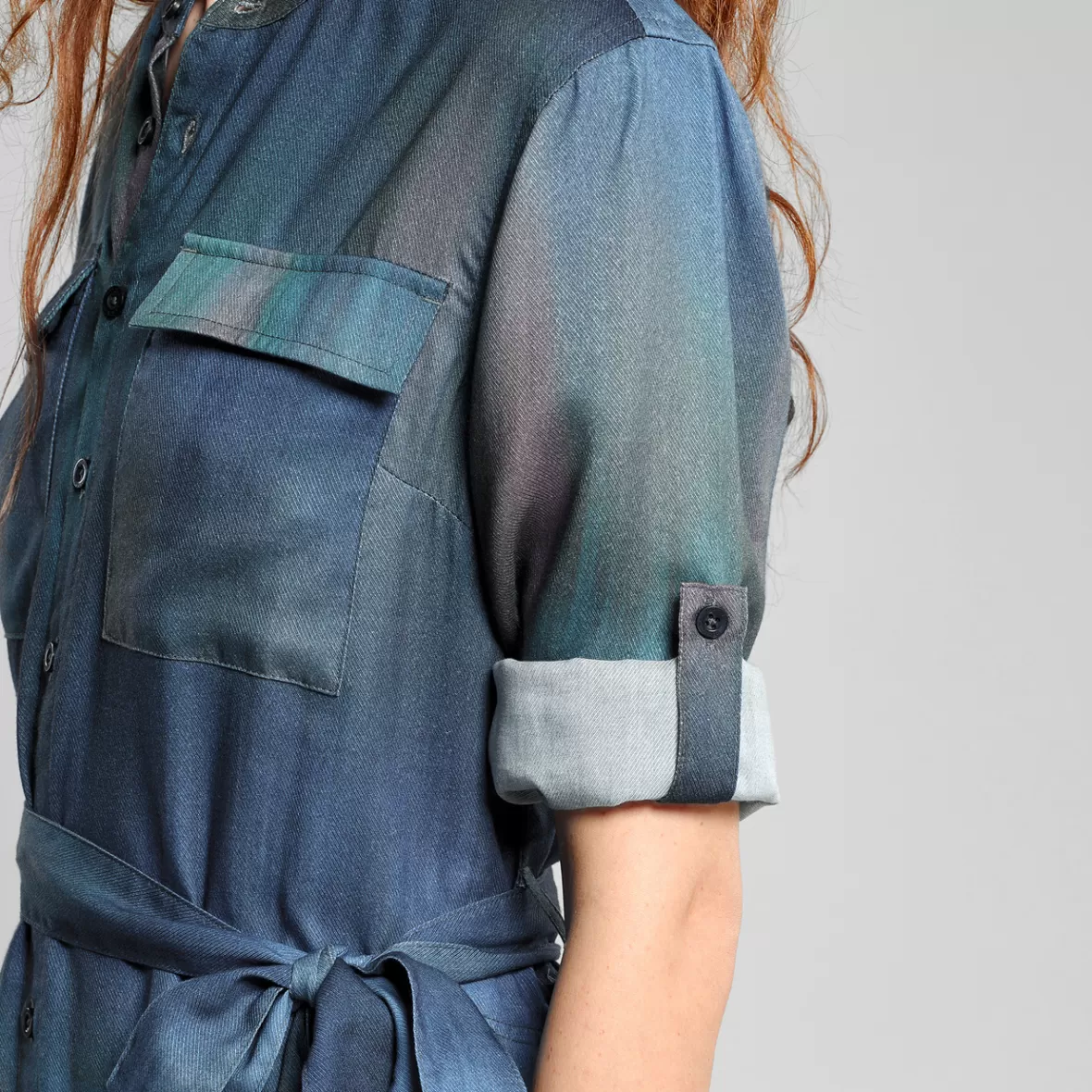 Dresses | DEDICATED Shirt Dress Falsterbo Abstract Light Multi Color