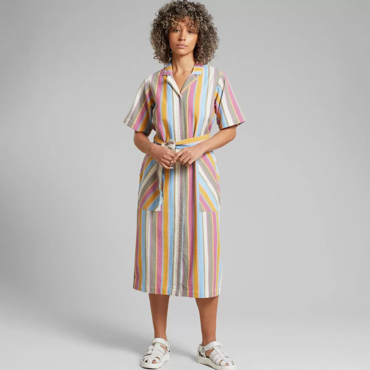 Dresses | DEDICATED Shirt Dress Orrefors Club Stripe Multi Color