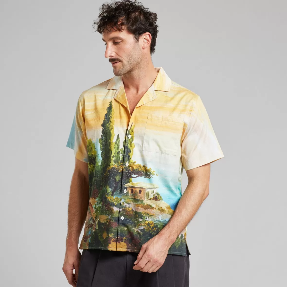Shirts | DEDICATED Shirt Marstrand Oceanview Multi Color