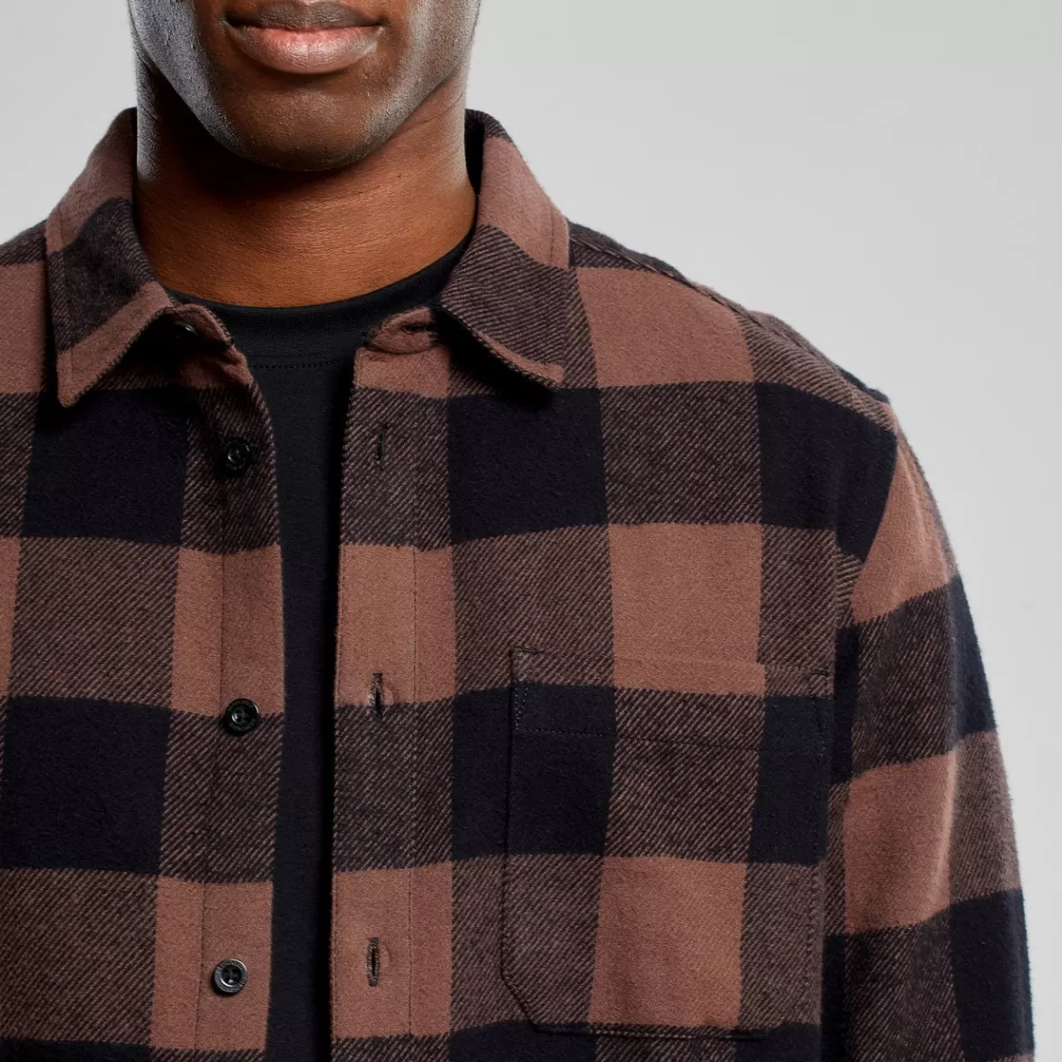 Shirts | DEDICATED Shirt Rute Buffalo Bag Brown