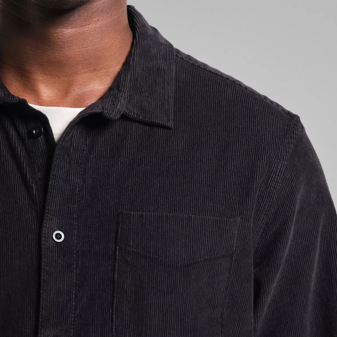 Shirts | DEDICATED Shirt Varberg Corduroy Black