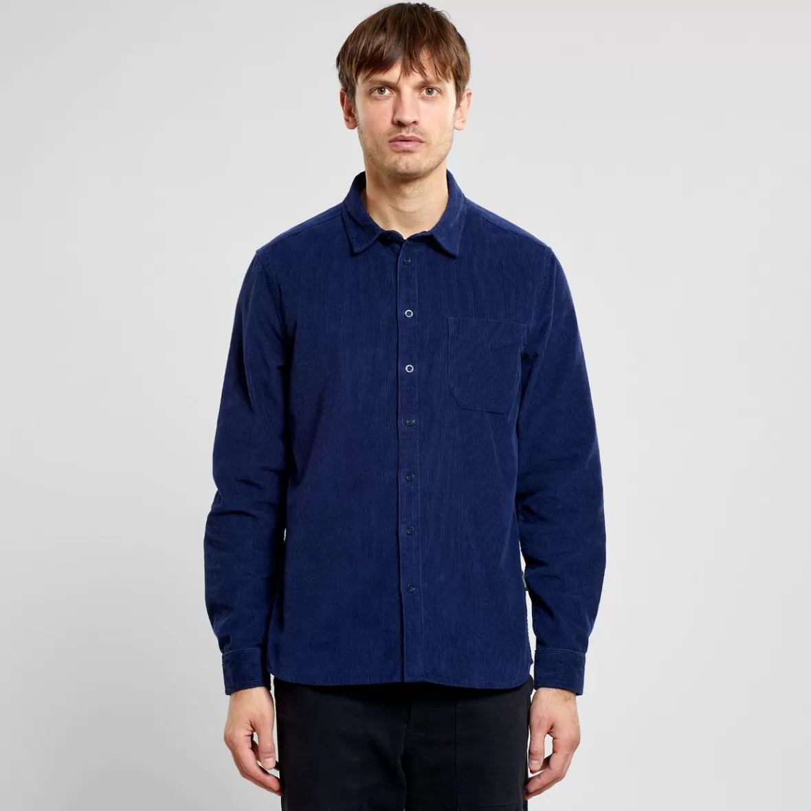 Shirts | DEDICATED Shirt Varberg Corduroy Navy