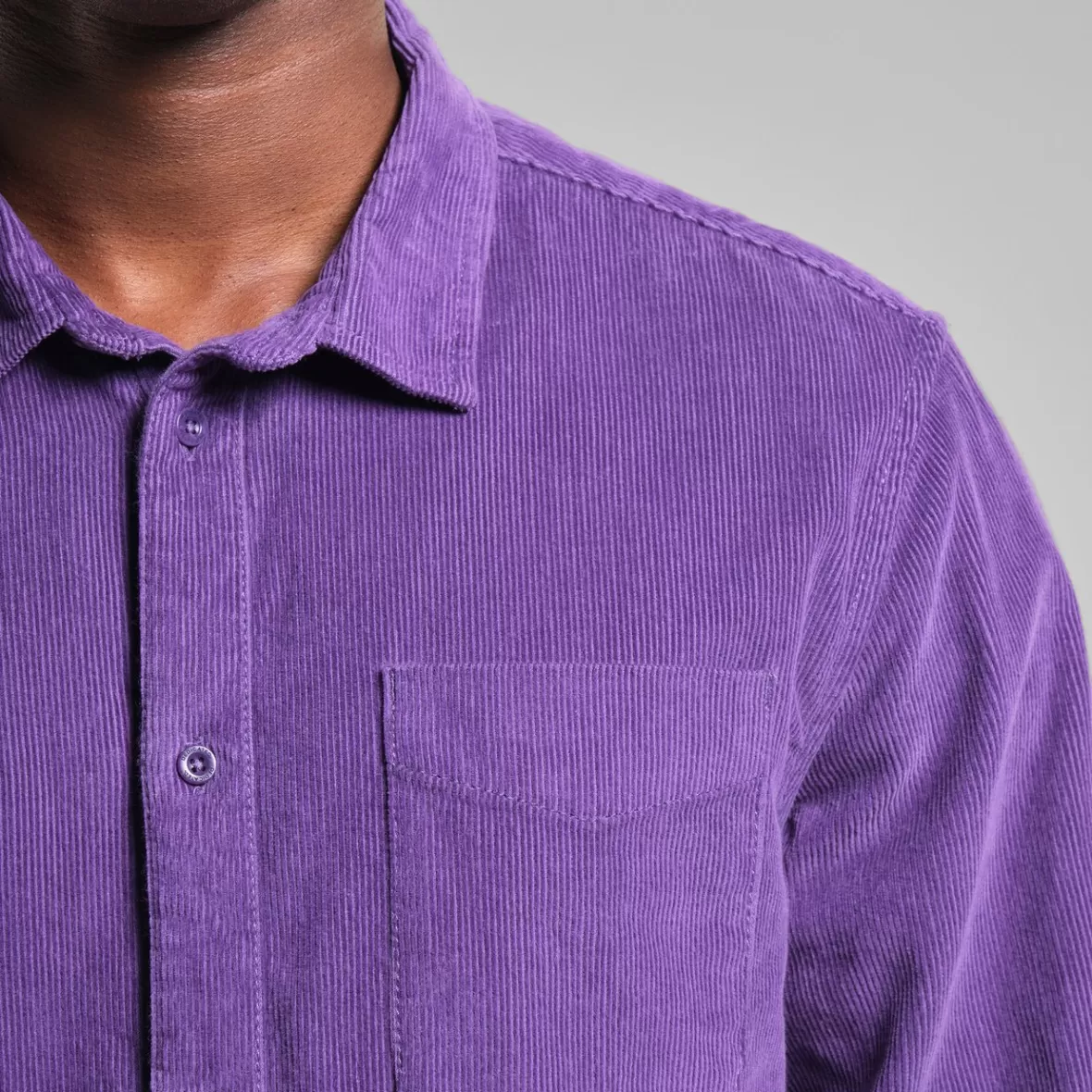 Shirts | DEDICATED Shirt Varberg Corduroy Picasso Purple