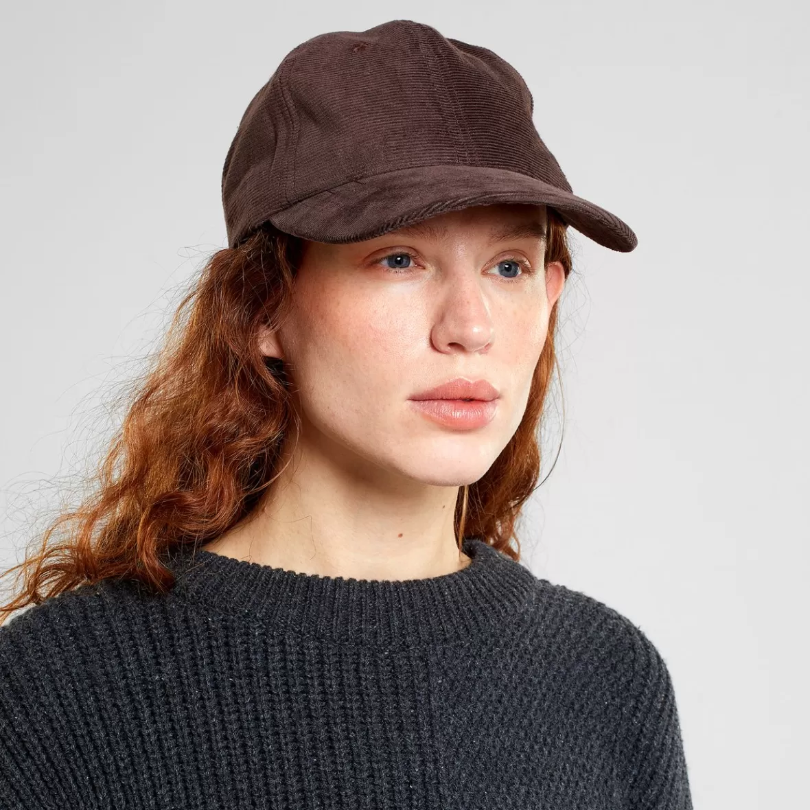 Caps | DEDICATED Soft Cap Slussen Corduroy Base Coffee Brown