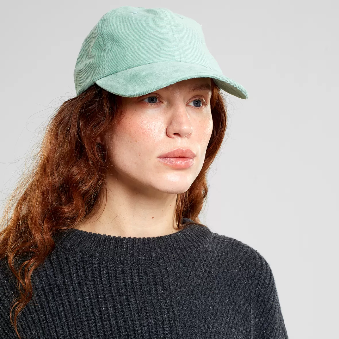 Caps | DEDICATED Soft Cap Slussen Corduroy Base Granite Green
