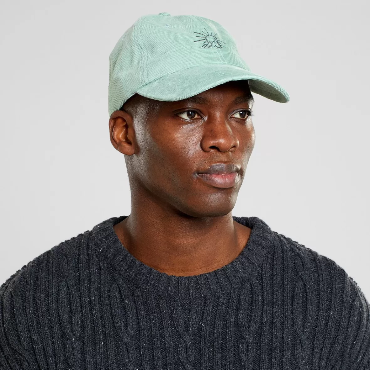 Caps | DEDICATED Soft Cap Slussen Corduroy Line Mountain Granite Green