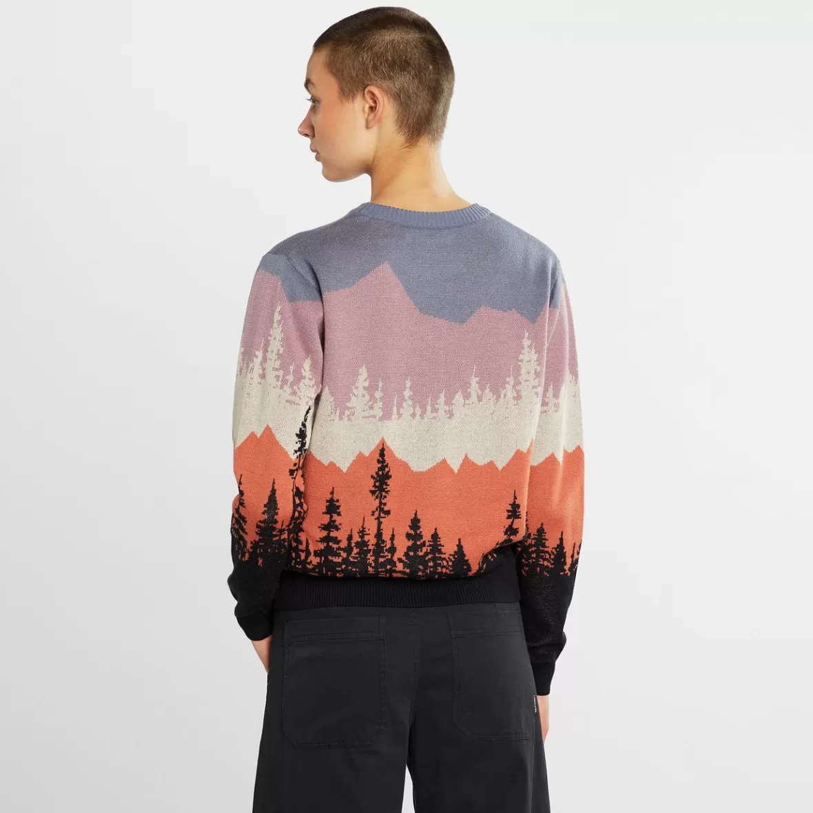 Knitwear | DEDICATED Sweater Arendal Landscape Multi Color