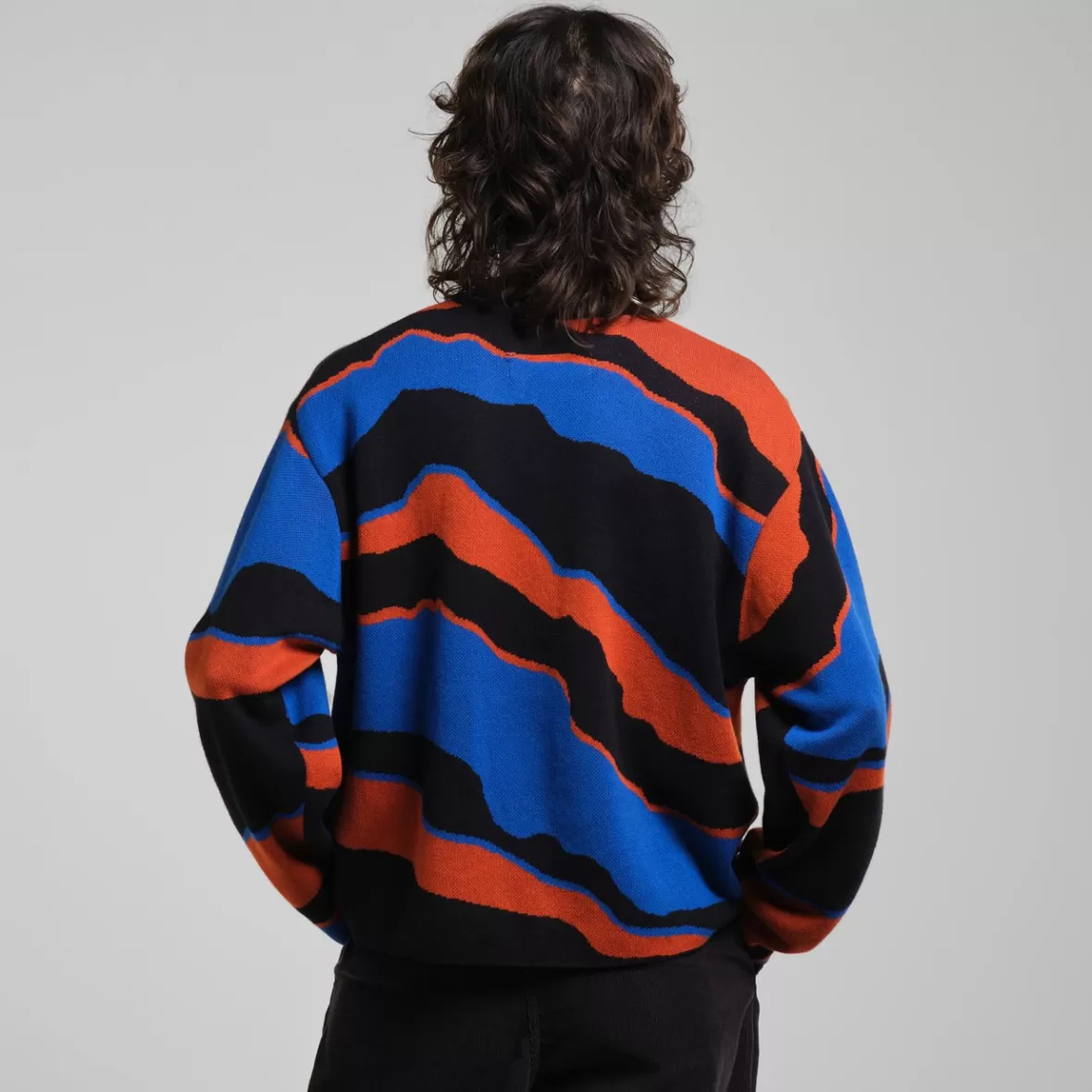 Knitwear | DEDICATED Sweater Limhamn Faded Mountains Multi Color