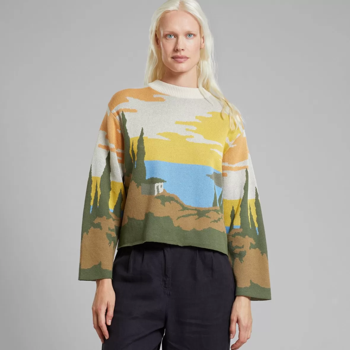 Knitwear | DEDICATED Sweater Limhamn Oceanview Multi Color