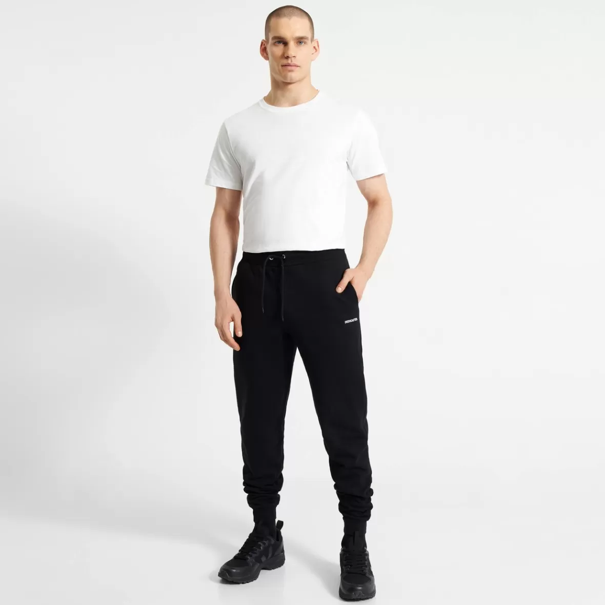 Pants | DEDICATED Sweatpants Lund Logo Black