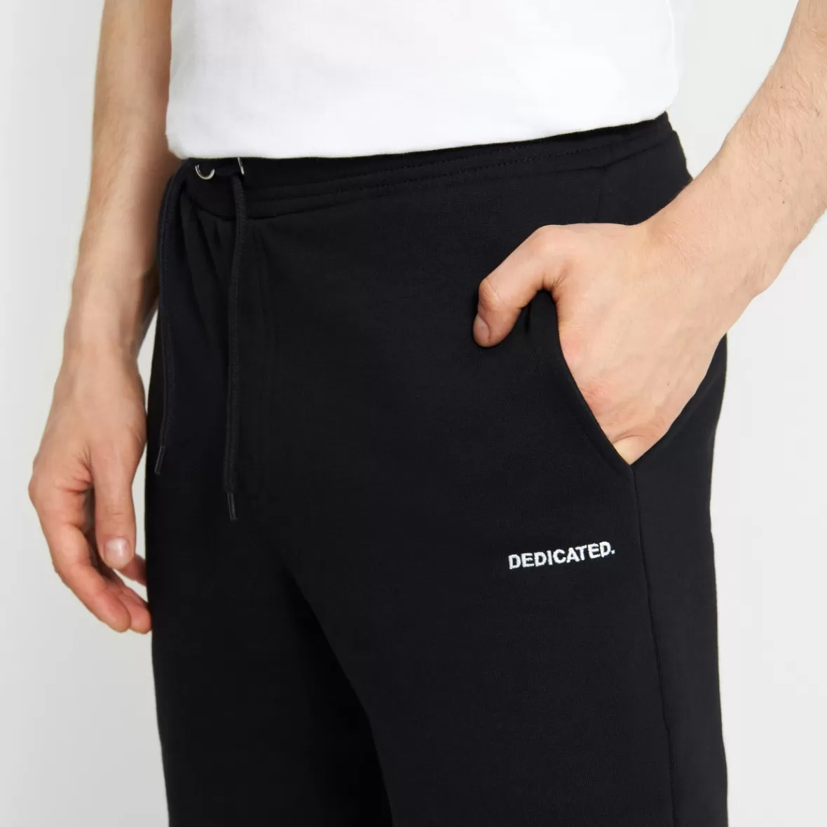 Pants | DEDICATED Sweatpants Lund Logo Black