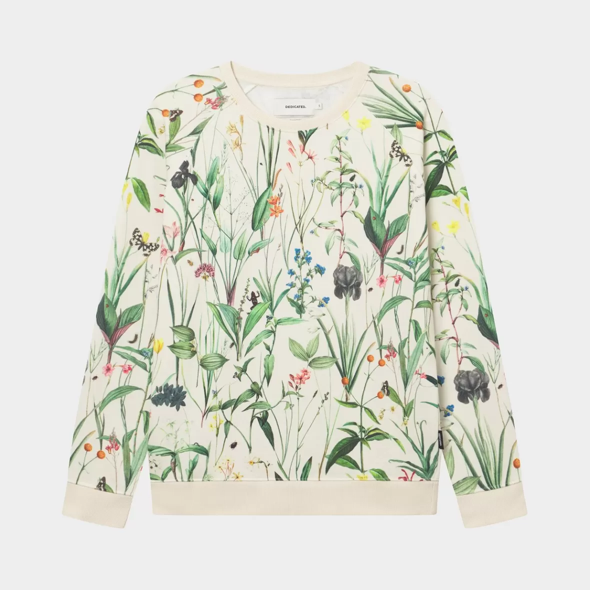 Sweats | DEDICATED Sweatshirt Malmoe Flower Field Off-White