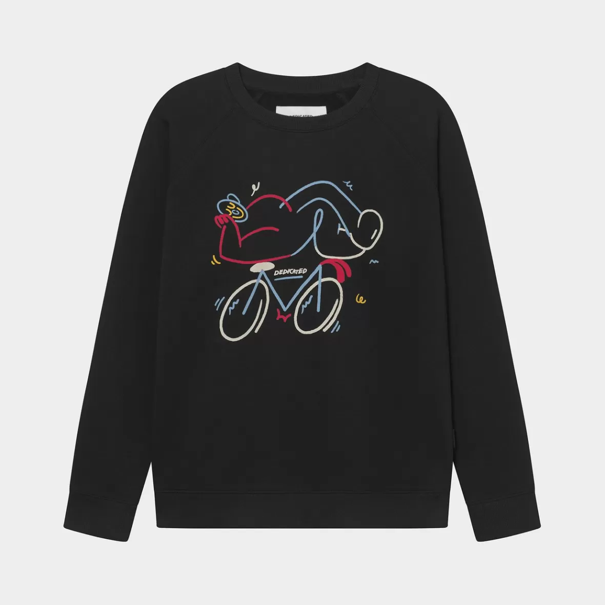 Sweats | DEDICATED Sweatshirt Malmoe Happy Biker Black