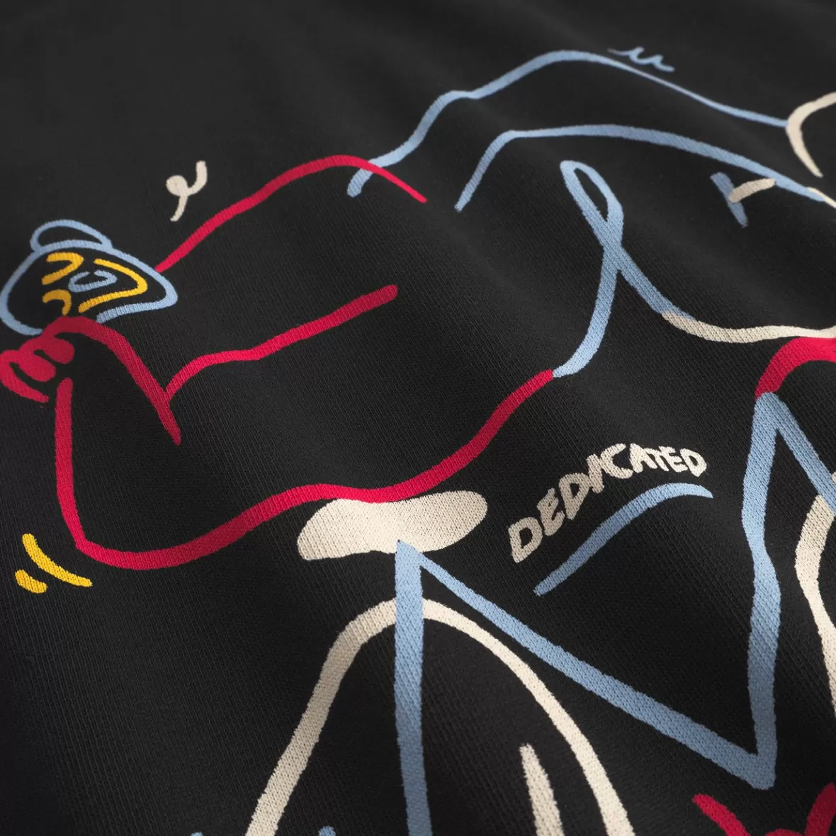 Sweats | DEDICATED Sweatshirt Malmoe Happy Biker Black
