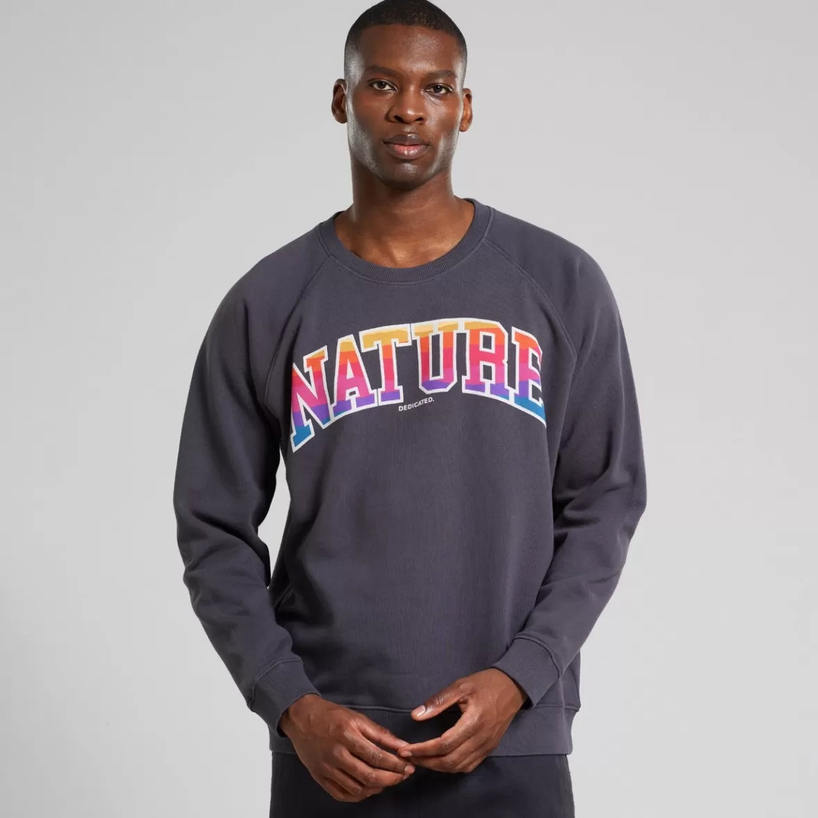 Sweats | DEDICATED Sweatshirt Malmoe Nature Sunset Charcoal