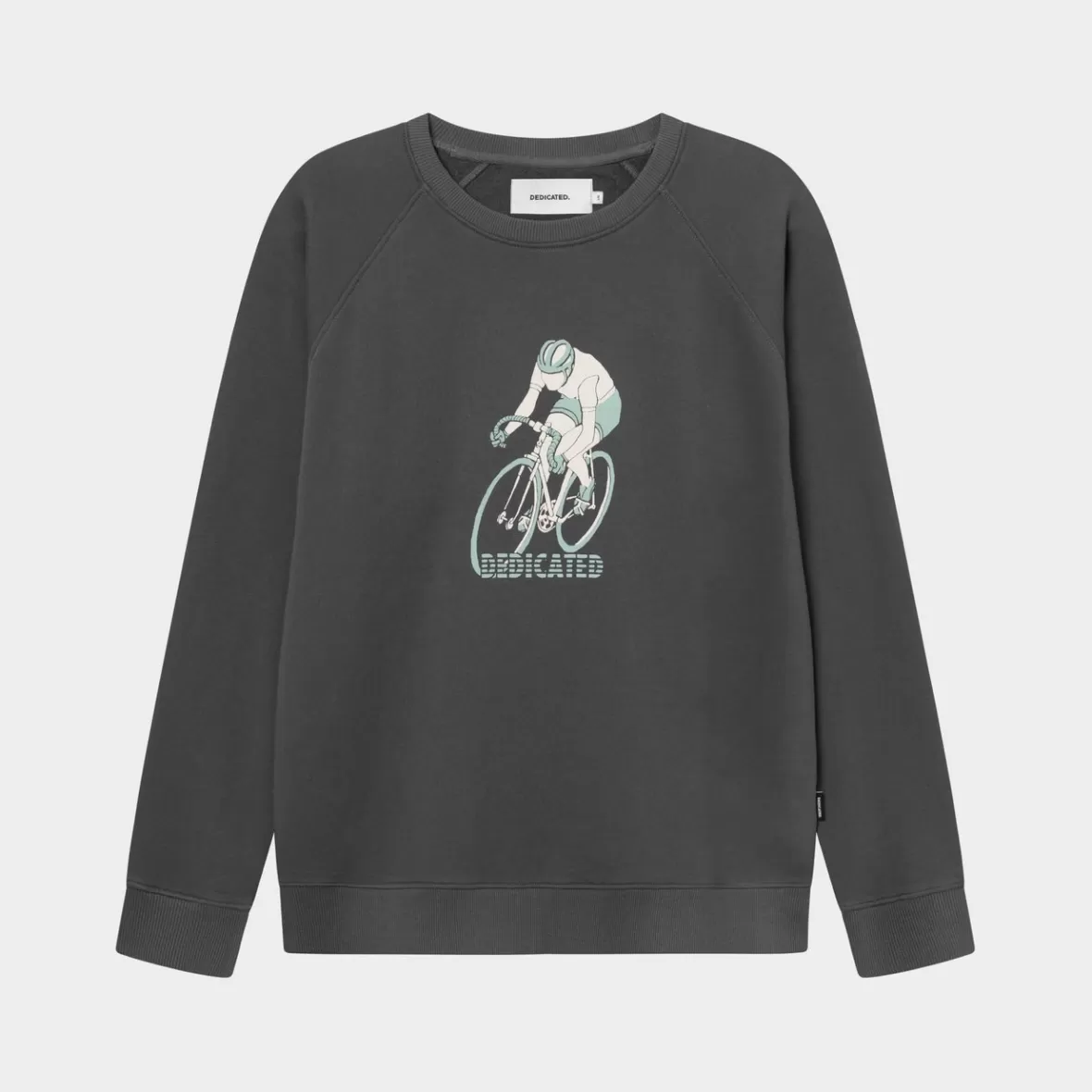 Sweats | DEDICATED Sweatshirt Malmoe Retro Bike Charcoal
