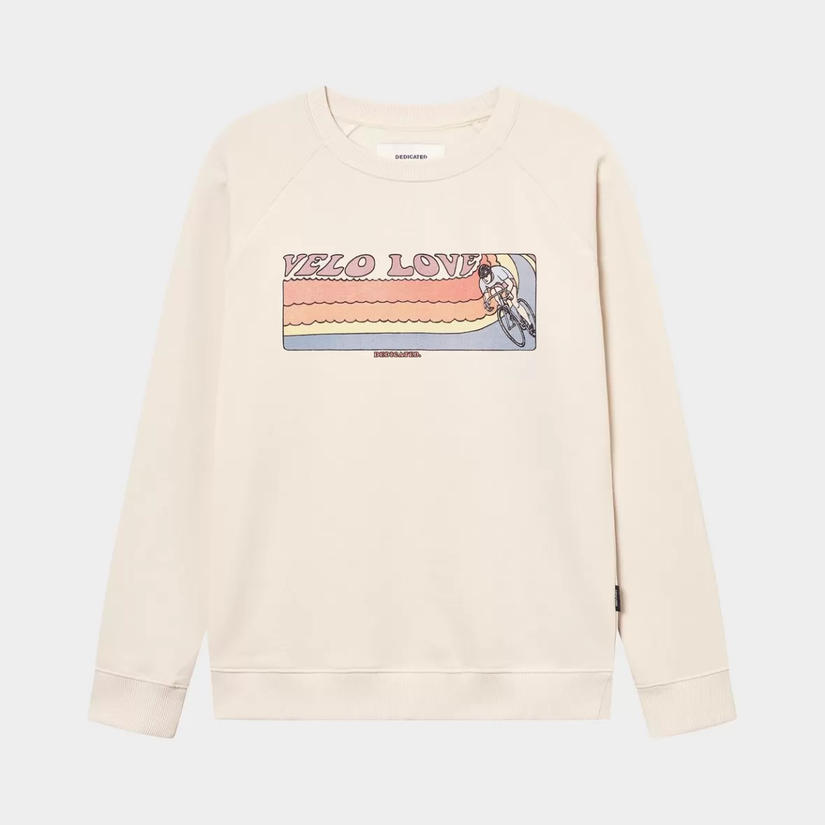 Sweats | DEDICATED Sweatshirt Malmoe Retro Velo Love Oat White