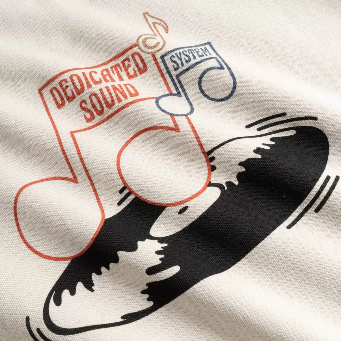 Sweats | DEDICATED Sweatshirt Malmoe Sound System Logo Oat White