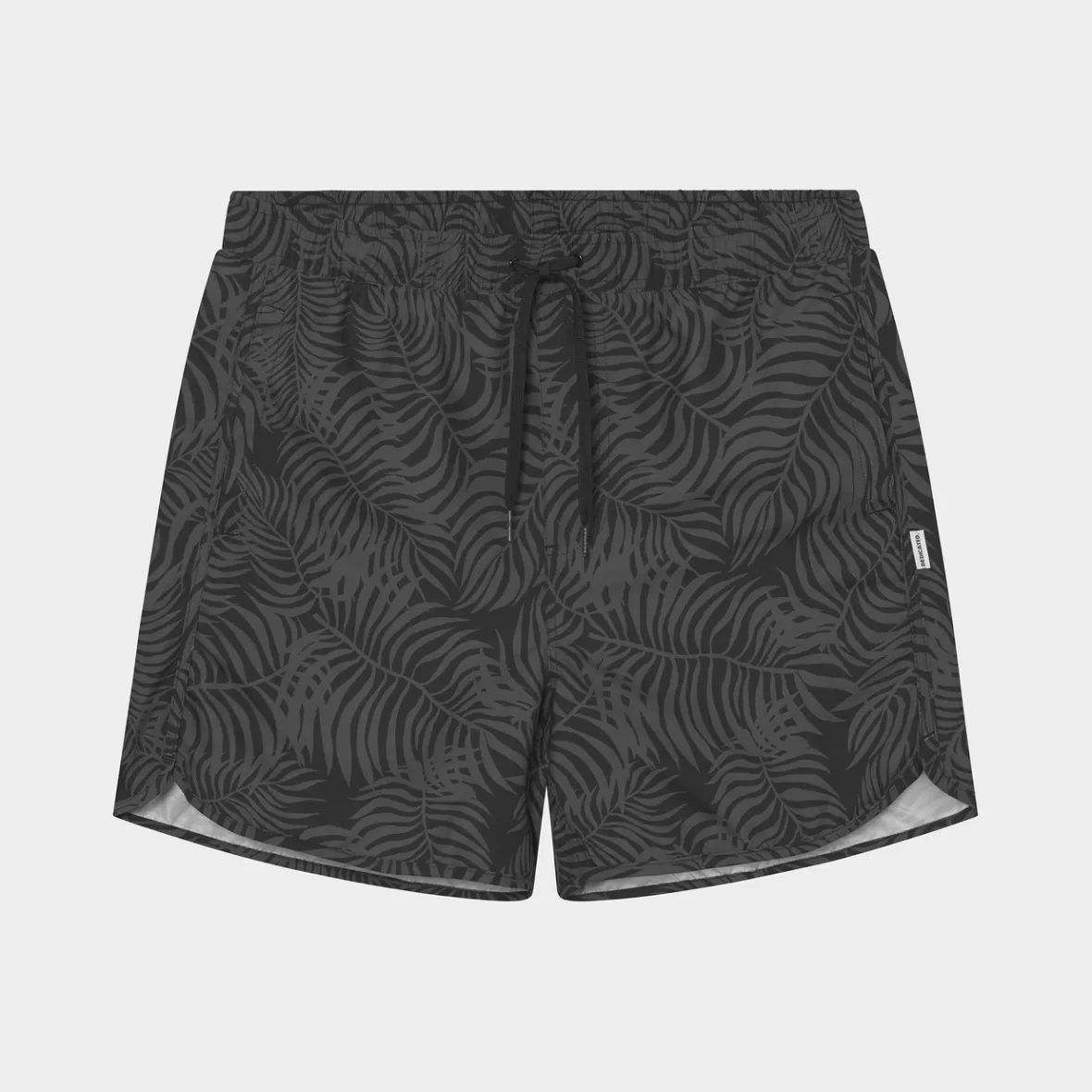 Swimwear | DEDICATED Swim Shorts Sandhamn Palm Leaves Black