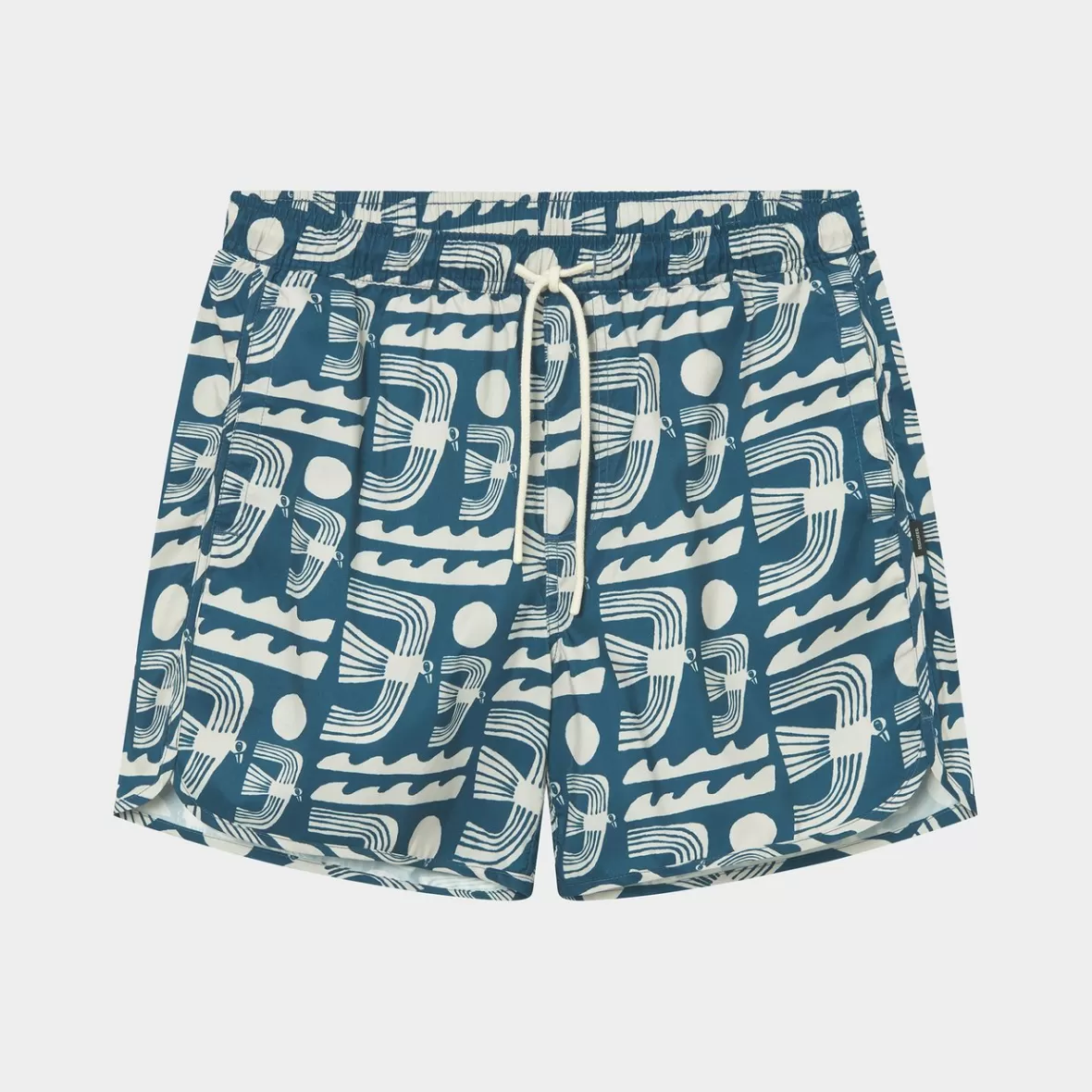 Swimwear | DEDICATED Swim Shorts Sandhamn Seagulls Majolica Blue