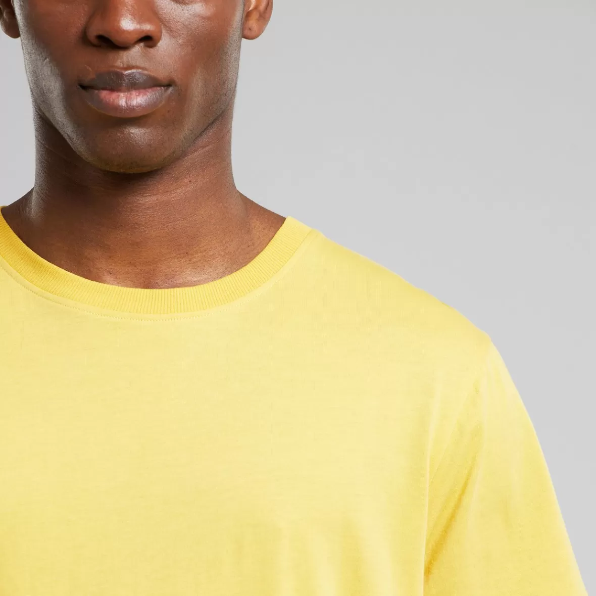 Base T-Shirts | Basics | DEDICATED T-shirt Stockholm Base Misted Yellow