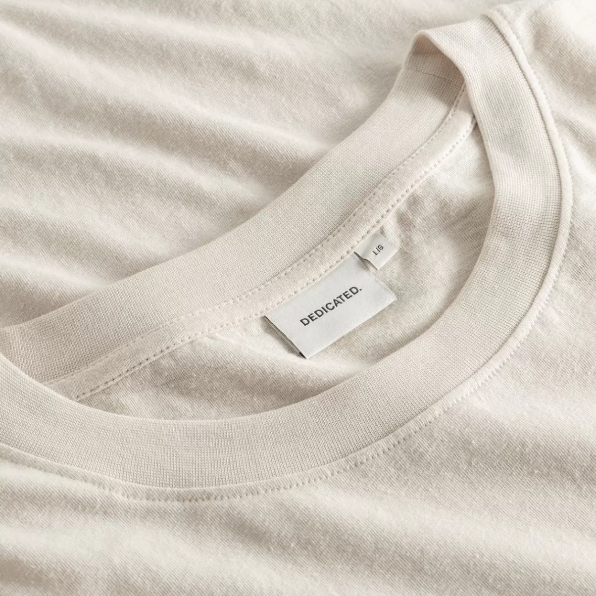 Base T-Shirts | DEDICATED T-shirt Stockholm Base Oat White