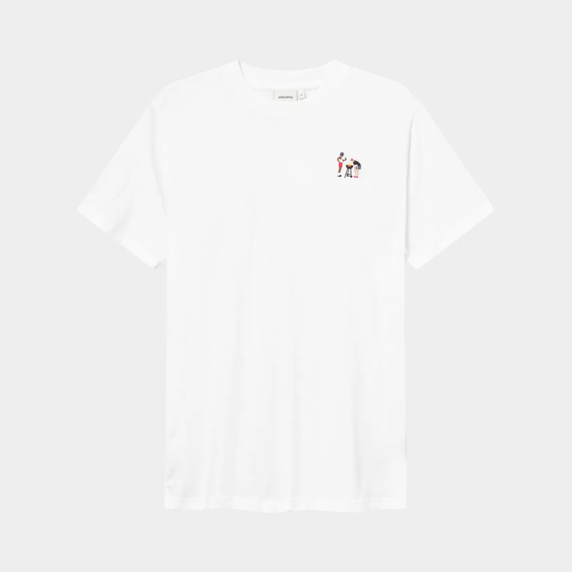 T-Shirts | DEDICATED T-shirt Stockholm BBQ Emb White