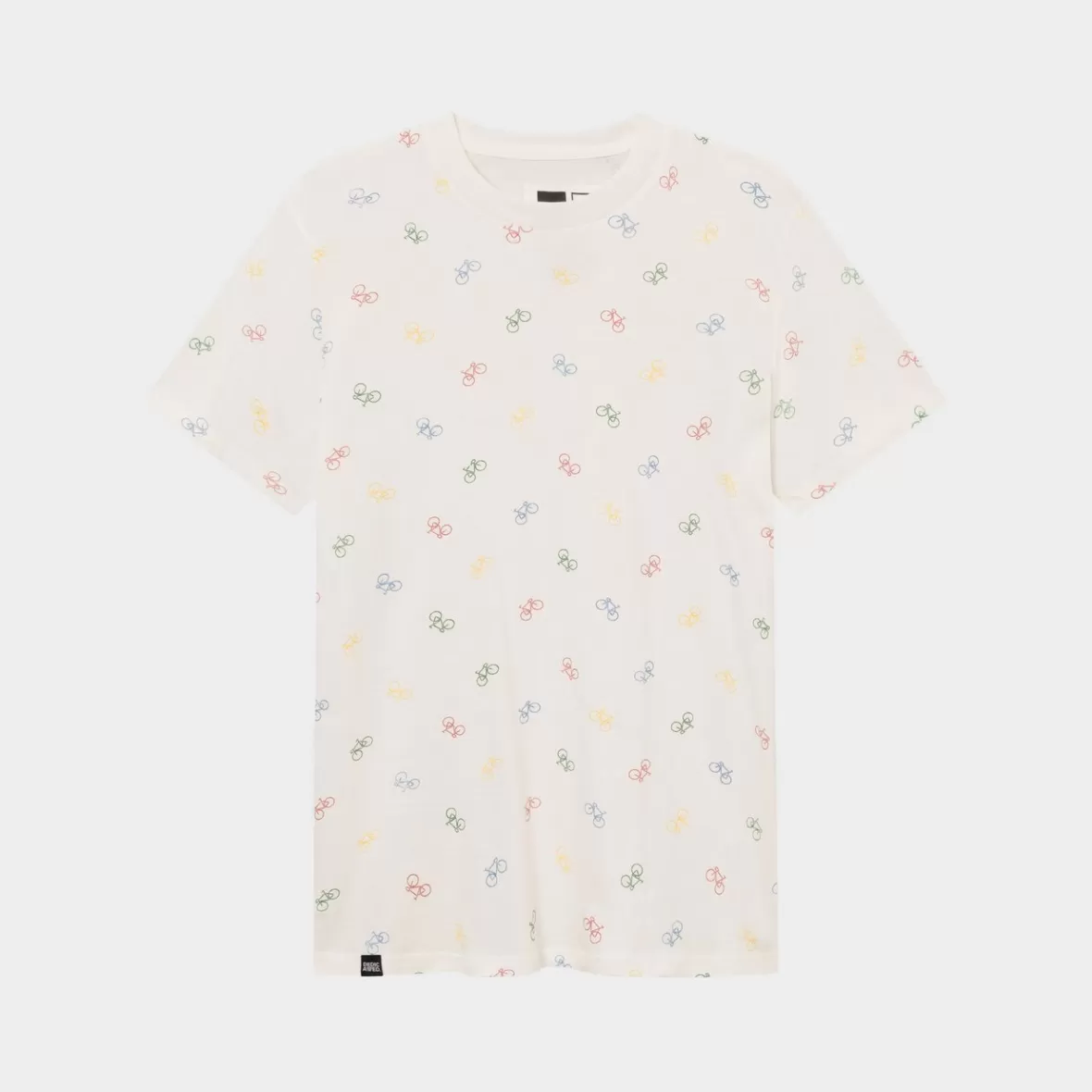 T-Shirts | DEDICATED T-shirt Stockholm Bike Pattern Off-White