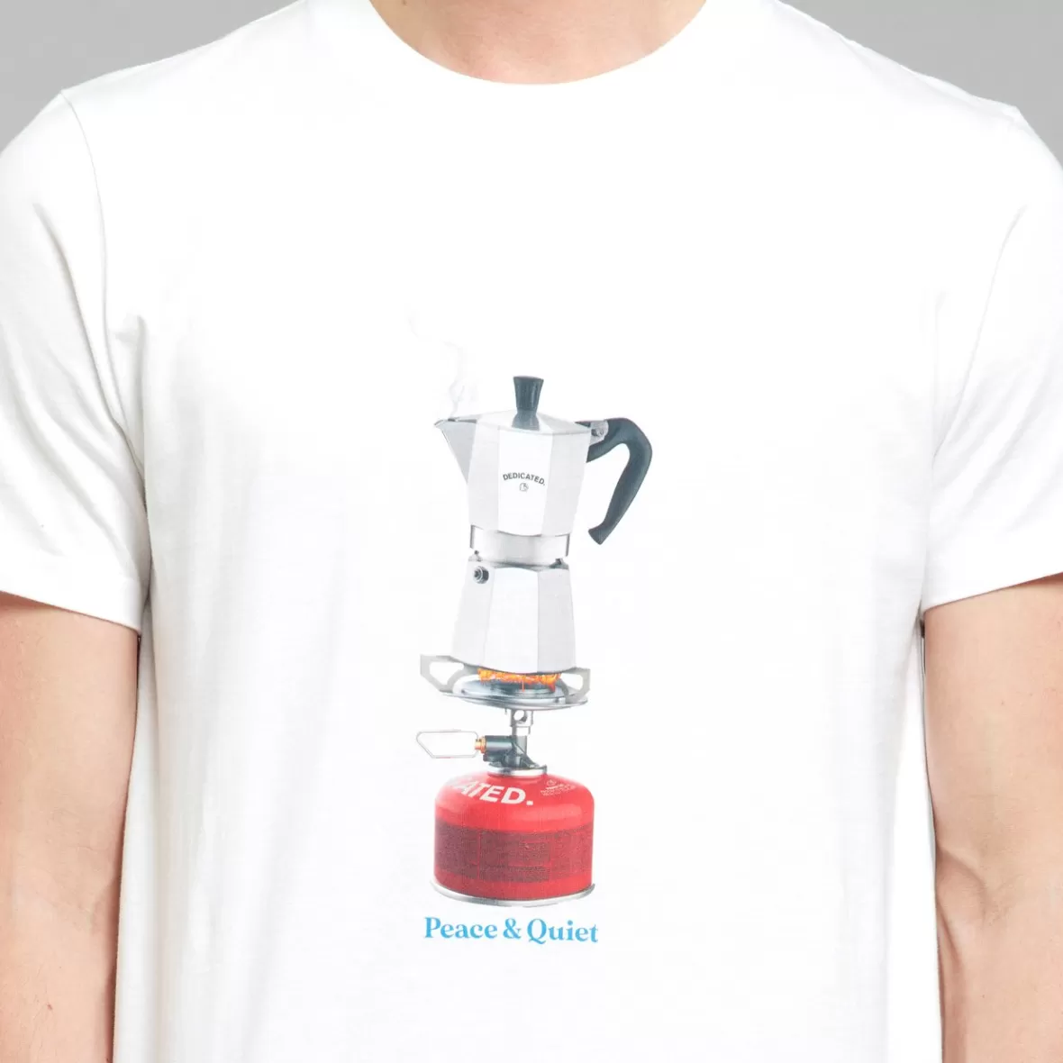 T-Shirts | DEDICATED T-shirt Stockholm Boiling Coffee White
