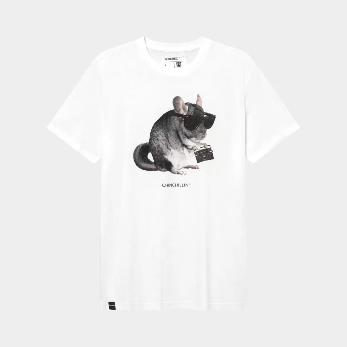T-Shirts | DEDICATED T-shirt Stockholm Chinchillin White