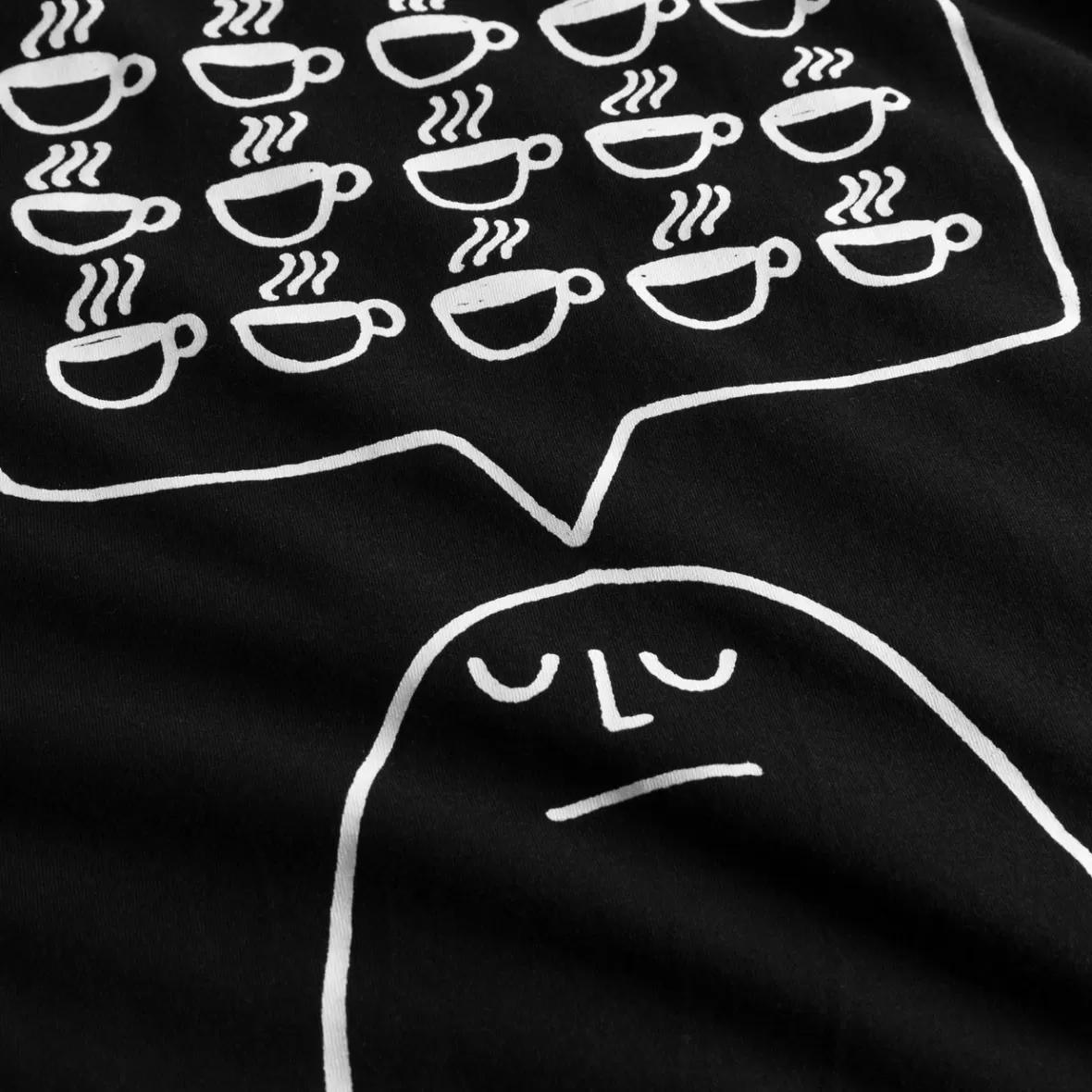 T-Shirts | DEDICATED T-shirt Stockholm Coffee Mind Black