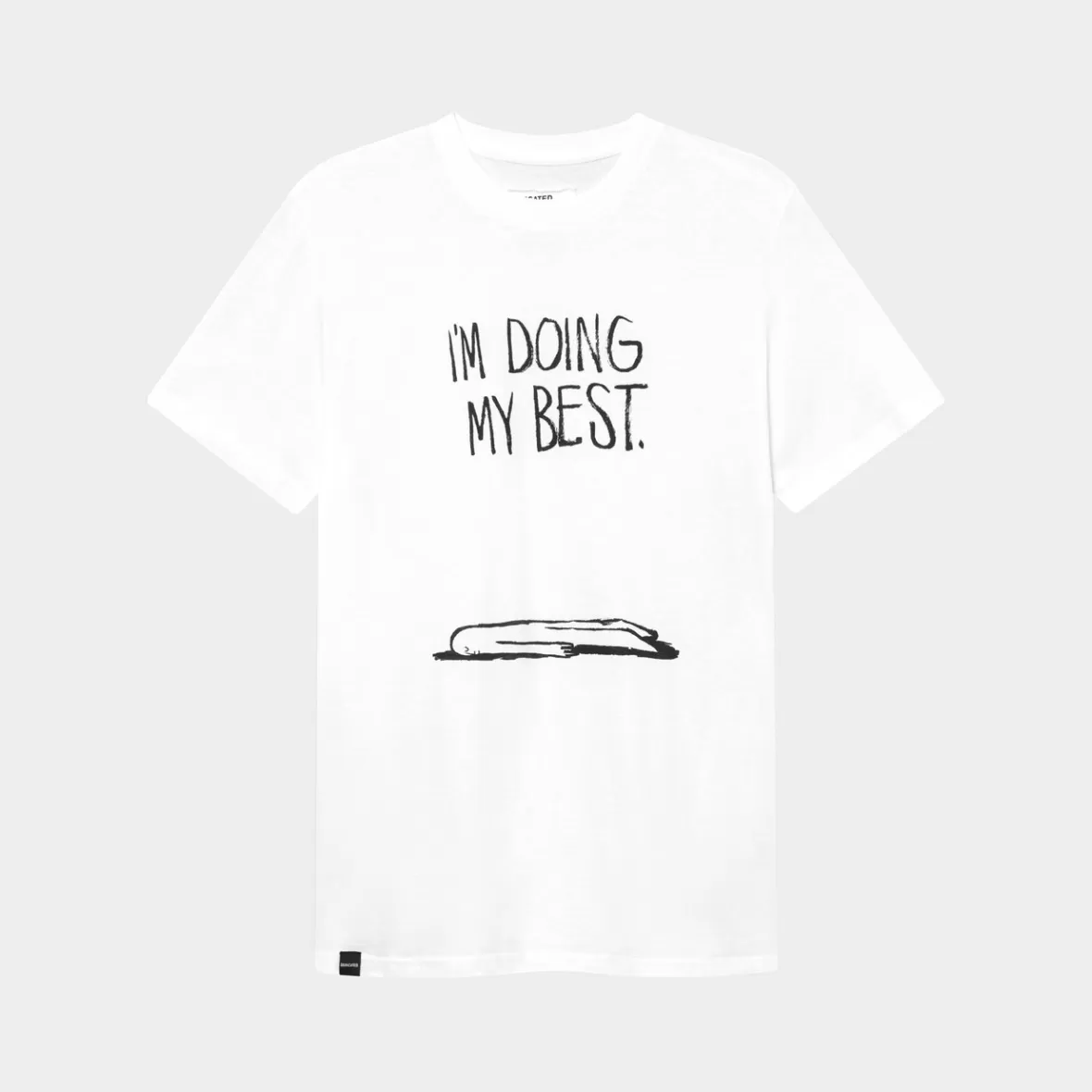 T-Shirts | DEDICATED T-shirt Stockholm Doing My Best White